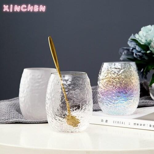 XINCHEN 2020 Temperature-resistant Teacups Water Glasses Handmade Hammer-grain Whiskey Glasses