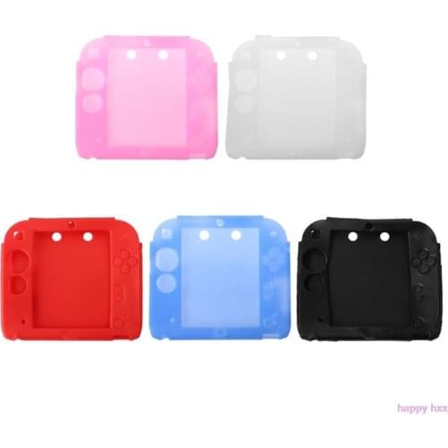 Protective Cover Case Shell Soft Silicone Skin Anti-Slip Shockproof Accessories for Nintendo2DS Game Player Handheld Console