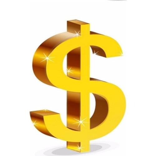 1 USD Dollar Make Up the Difference / Additional Charges Please Pay Here