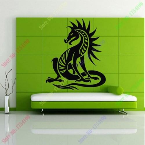 1PC Fashion PVC Decal Wall Stickers Vinyl Decal Chinese Dragon Mythical Animal Legend