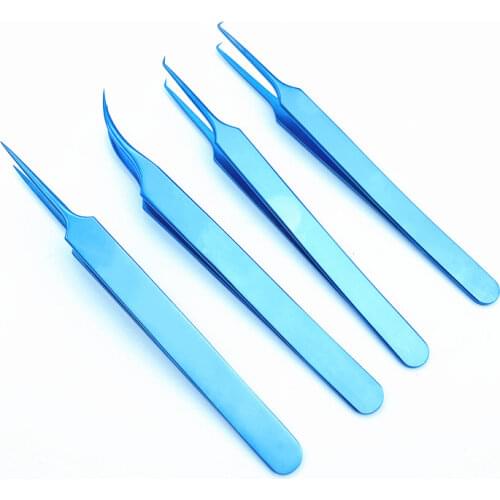 Titanium microscopic Jeweler Style Forceps ophthamic surgical instruments