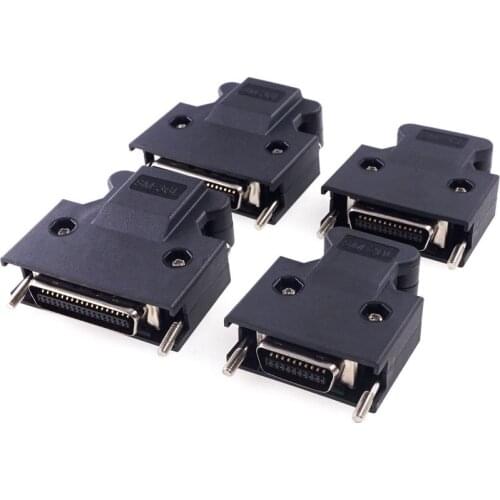 5pcs SCSI Male MDR 14 20 26 36 50 Pin Compatible 3M SCSI CN Connector 10314 10320 10326 10336 10350 Cable Wire Solder Type Shell