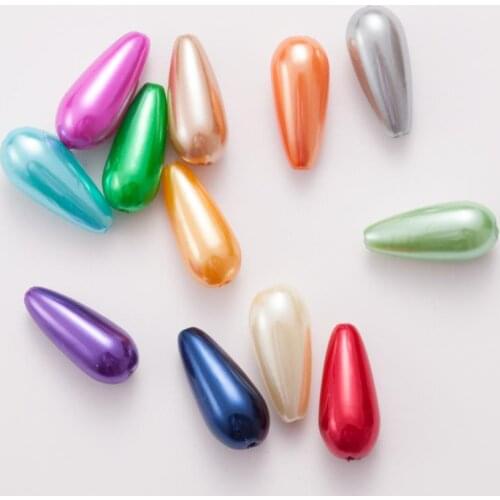 2017 NEW Drop Shape 8*17mm Mix ABS Imitation Pearls Beads, Making jewelry diy beads for Jewelry handmade necklace 200pcs AS01