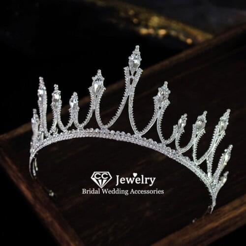CC Hair Crown Hairbands Luxury Wedding Accessories for Women Tiara Queen Party Fashion Gift Hairwear High Quality Crowns KC69