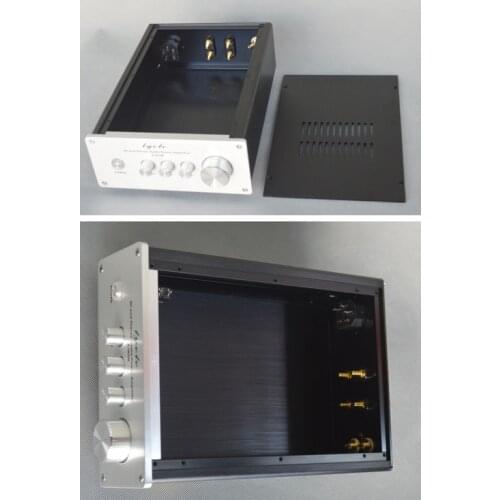 190*310*80MM Amplifier Case with Knob X1908All-aluminum Amplifier Chassis Box Diy Enclosure Front-end Amplifier Shell