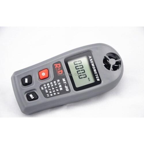 MT-20 Digital Wireless Anemometer Large LCD Display Accuracy +/-3% Range 0~30m/s Resolution 0.1m/s