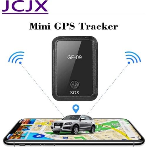 GF-09 Mini GPS Tracker Car GPS Locator APP Control Anti-Theft Device Tracker GSM/GPRS Recording Tracking Device Voice Control