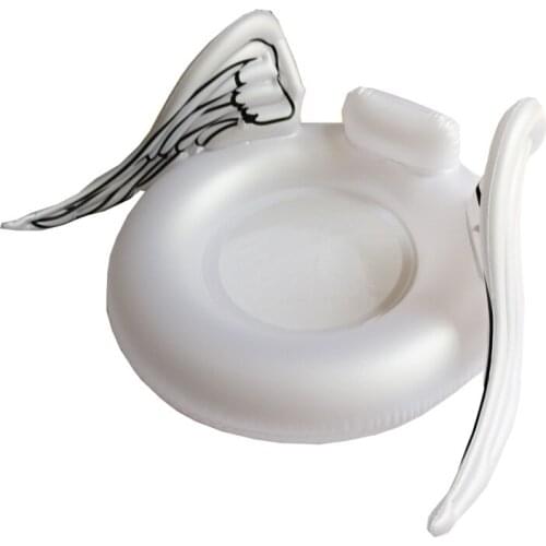 Ins Hot Angle Wings Pool Float Inflatable Swimming Ring Kids Adult Crystal Shiny Swim Ring Pool Tube Swimming Circle Pool Toys