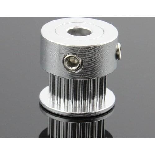 GT2 Timing Pulley Alumium 20 Teeth Bore 5mm/6mm/6.35mm/8mm Teeth width 7mm for Width 6mm GT2 Timing Belt and 3D Printer