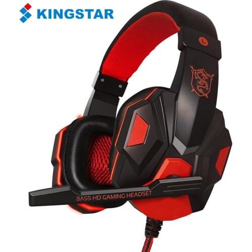 KINGSTAR Gaming Headset Gamer Wired Headphone With Mic 3.5mm Stereo Sound Earphones For PS4 Xbox One Nintend Switch PC Phone