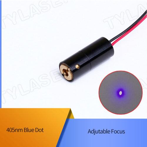 D8X30mm Adjustable Focus 405nm 1mW 5mW 10mW 20mW 30mW Blue Dot Laser Diode Module Industrial Grade ACC Driver TYLASERS