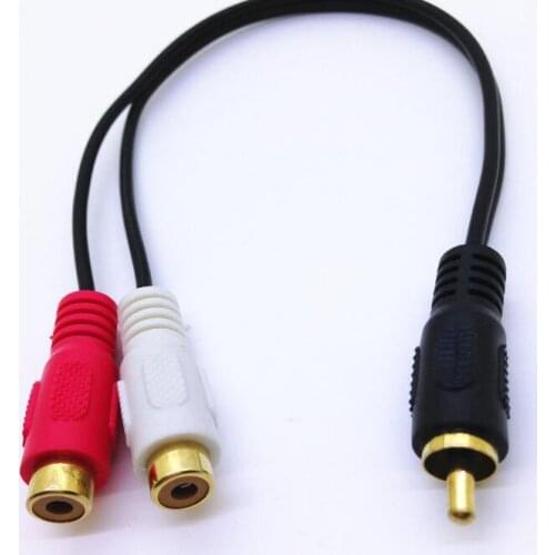 LBSC Rca male plug to 2 RCA female jack adapter cable