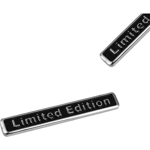 3D Plating Metal Car Tuning LIMITED EDITION Logo Rear Fender Trunk Sticker Emblem Black Universal Auto Car Accessories