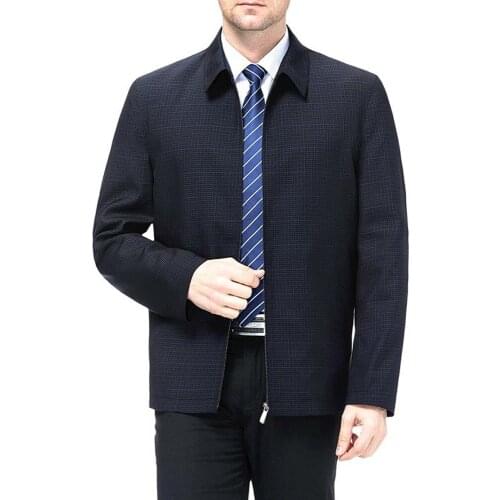 2020 Men Autumn Plaid and Coats Jaqueta Masculina Male Causal Fashion Large Size Zipper Jackets Hombre