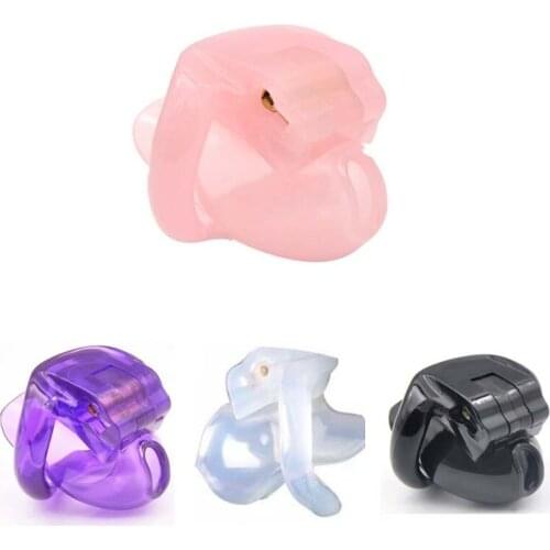 The Nub of HT V3 Male Chastity Device with 4 Rings Small Cage Bio-sourced Penis Rings Cock Belt Adult Sex Toys for Men