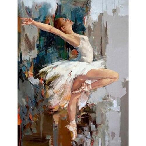 Paints By Numbers Figure Abstract dancing girl DIY Pictures Oil Painting By Numbers Set Gift Coloring By Numbers Canvas Wall Set