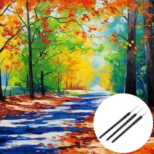 Professional Wolf Hair Detail Paint Brush Set 3 Sizes Miniatures Fine Detailing