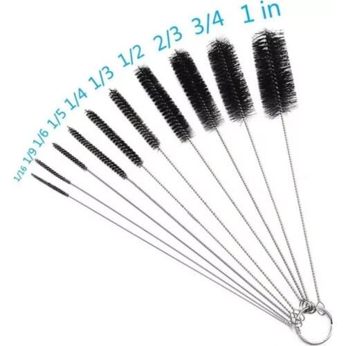 10X Nylon Cleaning Brush Set Test Tube Pipe Bottle Straw Washing Cleaner Bristle Kit Cleaning Tool