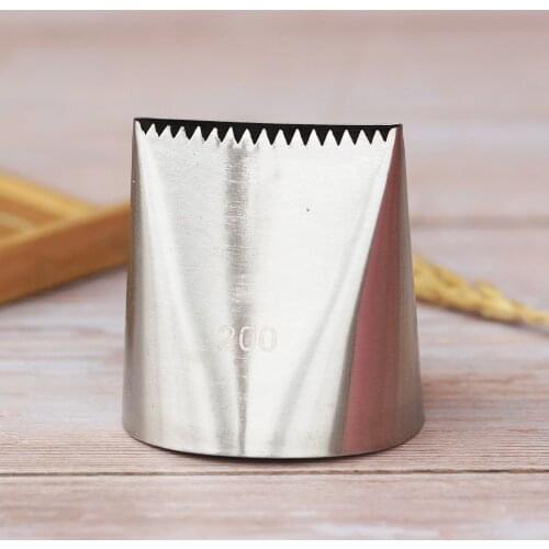 #200 Large Size Basketweave Piping Nozzle Basket Weave Cake Decorating Tip Nozzle Baking Tools Bakeware Icing Tips
