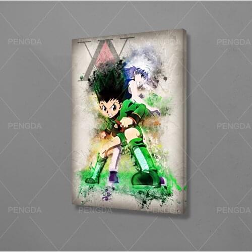 Wall Art Modular Japan Anime Canvas Pictures Hunter X Hunter Home Decor Retro Style Painting Prints Poster Bedroom Cuadros Frame