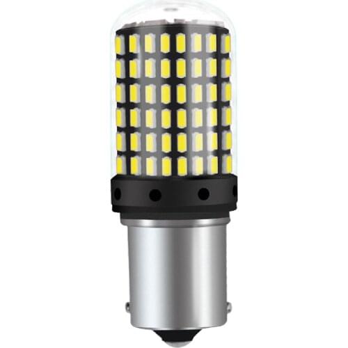 A Pair Of BA15S BAU15S LED Car Brake Lights Super Bright Car White Light Low Power Small Turn Signal Lamp