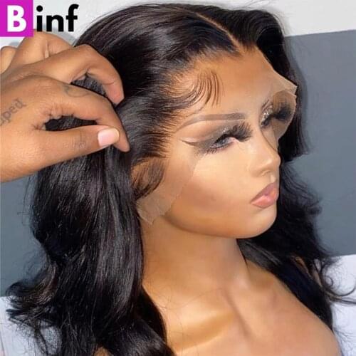 150% Density Body Wave 30" 13x6 13x4 Lace Front Human Hair Wigs Pre-Plucked With Baby Hair Brazilian Remy Hair 4x4 Clousure Wig