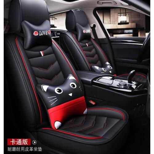Front + Rear) Universal PU car seat covers For Lifan Solano Cebrium 320 520 620 X50 X60 With Breathable Material car seat