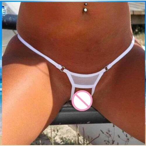 Transparent Sexy Mini Micro Thongs G Strings Bikini Bottom Low Rise Women Sexy Tangas T Back Panties Erotic Lingerie Underwear