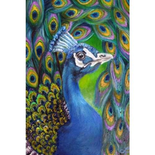 Peacock feather The wooden puzzle 1000 pieces ersion jigsaw puzzle white card adult childrens educational toys