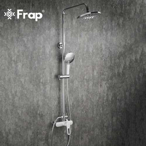 Frap Bathroom Faucet Rainfall Shower Head Faucet Wall Mounted Bathtub Shower Mixer Tap Shower Faucet Shower Set Mixer F2449-20