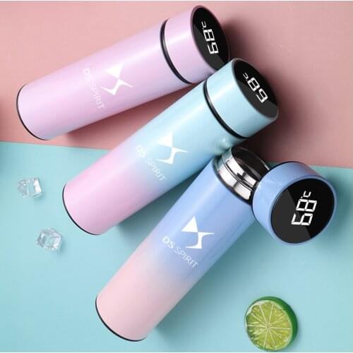 500ML Intelligent Thermos Temperature Display Customize Logo Stainless Steel Vacuum Water Cup For DS SPIRIT DS3 DS4 DS4S DS5