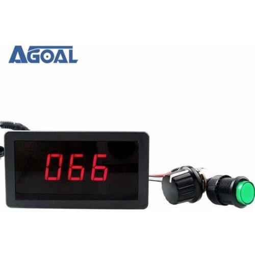 PWM Motor Speed Controller Digital Display DC 6-30V 12V 24V Max 8A Free Shipping