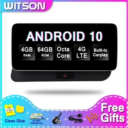 WITSON AUDI BIG SCREEN Android 10.0 For AUDI Q5 2009-2019 LOW Right Hand Driver 4G RAM 64GB ROM CAR RADIO