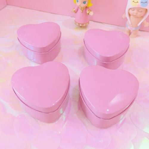 1pc Cute heart shape box for dolls collection girls earings storage