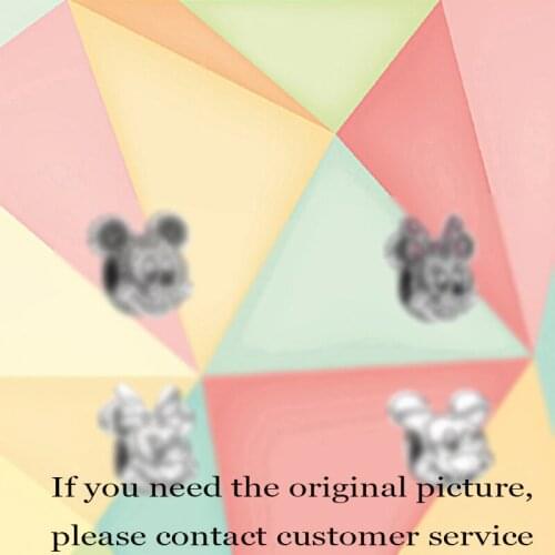 2021 New Fashion S925 Sterling Silver Cartoon Anime Mouse Charm Beads, Suitable for Original DIY Bracelet Making Jewelry