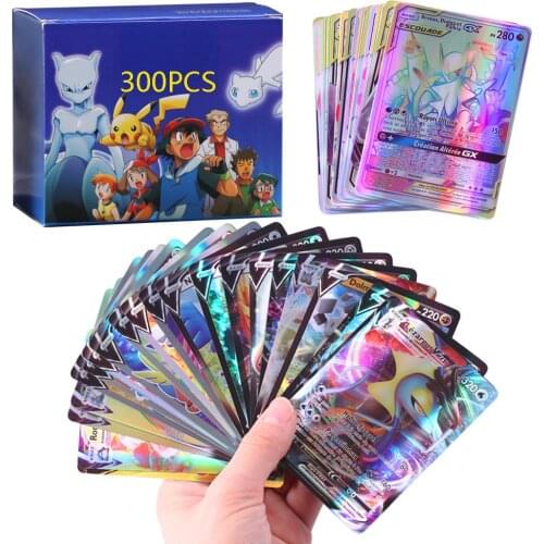 300pcs NEW Arrival Pokemones Cards Battle Game Tag Team V Vmax French Version