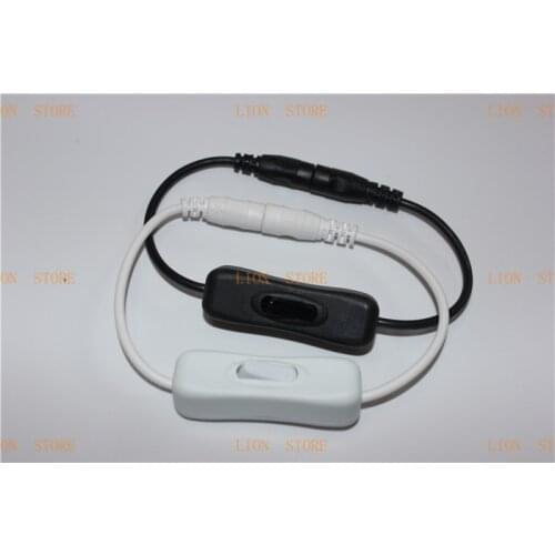 5pcs/lot High Quality power switch accessories, LED strip switch, lamp DIY switch DC connector with switch