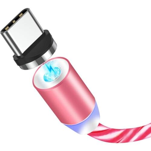 5v 2A Type C USB C Cord Charger Charging Cable LED Magnetic Cord For Huawei Mate 20 Honor Samsung S9 S8 S7 Note 8 Xiaomi Mi8