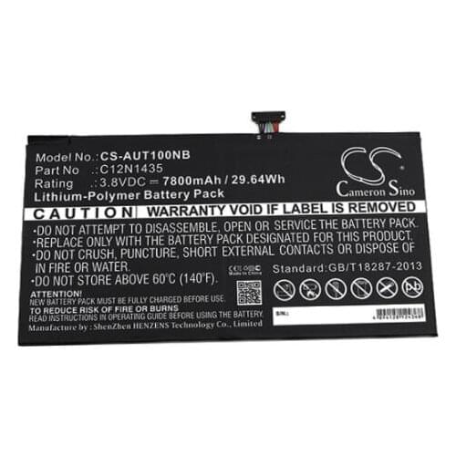 Cameron Sino 7800mAh battery for ASUS Transformer Book T100HA C12N1435 Notebook, Laptop Battery