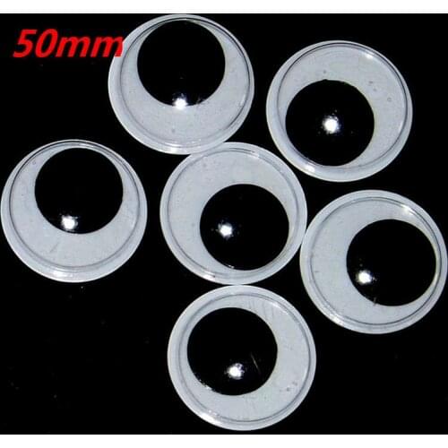 Free Shipping big size 50mm 50pcs/bag Black And White Oval Design Imitate Animal Eye Dolls Eye For Toy DIY Free Shipping
