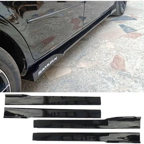 Car Side Skirt Universal Carbon Surface Body Kit Bumper Lower Sill Side Surround Spoiler Generic Modified Aprons Accessories