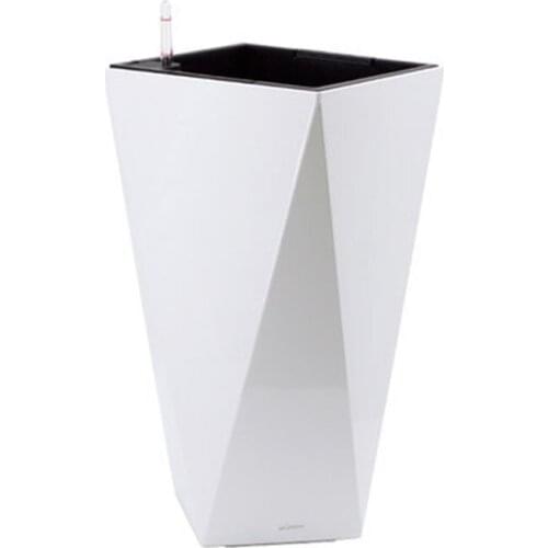 Modern simple special-shaped large flowerpot rhombic living room floor automatic suction flowerpot automatic irrigation system