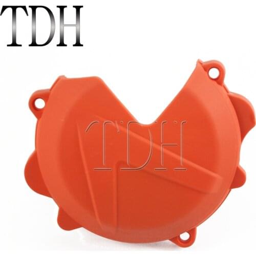 For SX XC EXC XCW 250/300 2013 2014 2015 2016 2017 Orange Motorcycle ABS Plastic Clutch Cover Case Engine Protector Guard