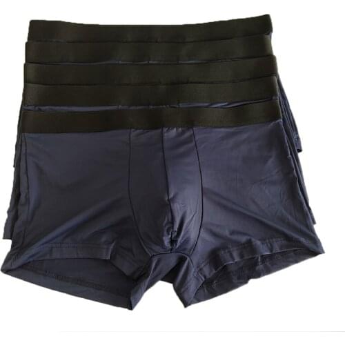 Mens Underwear Ice Knife Deer Feet Solid Color Fresh Soft Comfortable Underwear