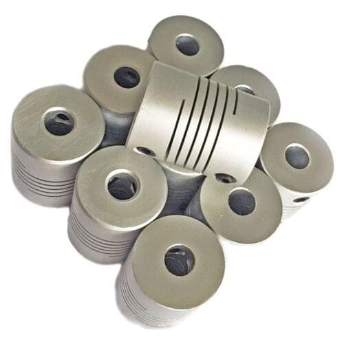 Free shipping Winding Aluminium Alloy Flexible Couplings Rotary Encoder Shaft Coupler Setup D19 L25 bore 6 6.35 8 10 mm