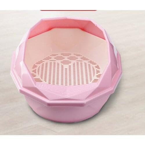 Imported PP material cat toilet hollow grid processing cat litter basin separation design easy disassembly and cleaning large se