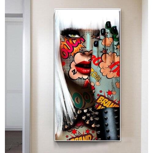 Body Graffiti Art Paintings Print on Canvas Art Posters and Prints Modern sexy Girls Canvas Pictures For Living Room Cuadros