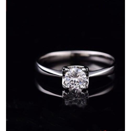 Moissanite Rings for Women D-color 0.5ct-2ct Super Flash Engagement Rings Classic S925 Sterling Silver Ring Femlae Fine Jewelry