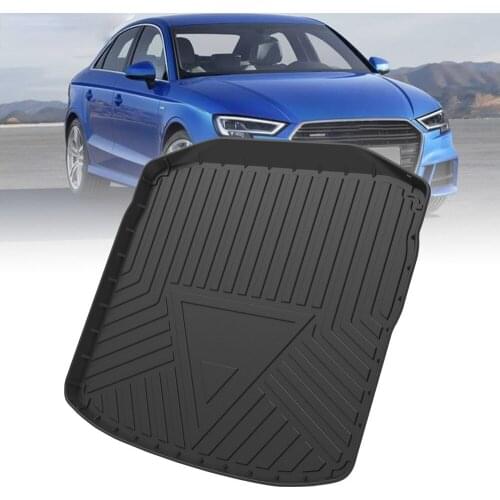 TPE Trunk Mat For Audi A3 Sedan 2014 2015 2016-2020 Car Waterproof Non-Slip Custom Rubber 3D Cargo Liner Accessories