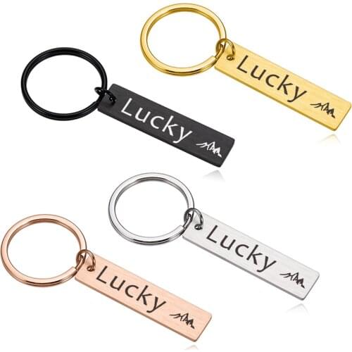 Personalized Keychains Love Gift Keyring for Friends Anniversary Couple Teacher Men Custom Name Keychain for Car Keys Jewelry